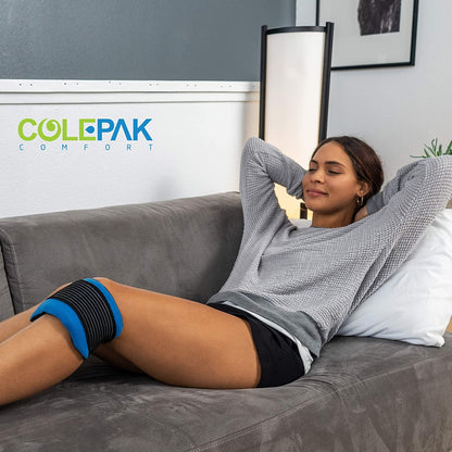 Colepak Reusable Gel Hot & Cold Packs for Pain Relief - 4 Piece Set for Joint and Muscle Soreness, Swelling Relief for Knees, Back, Shoulders, and Feet