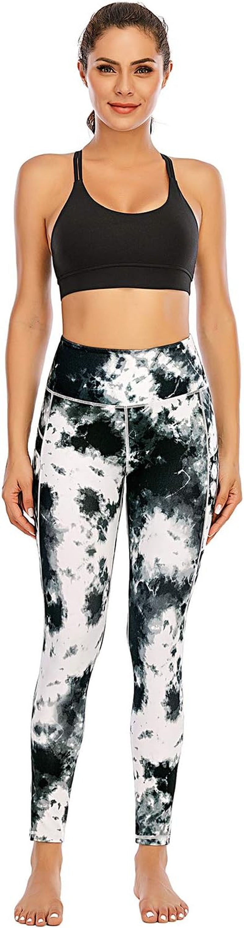 Leggings for Women Tummy Control Workout Leggings with Pocket High Waisted Sports Tight