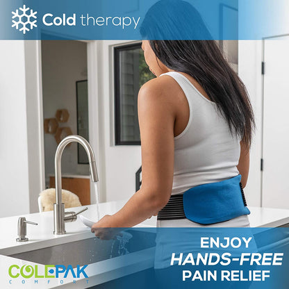 Colepak Reusable Gel Hot & Cold Packs for Pain Relief - 4 Piece Set for Joint and Muscle Soreness, Swelling Relief for Knees, Back, Shoulders, and Feet