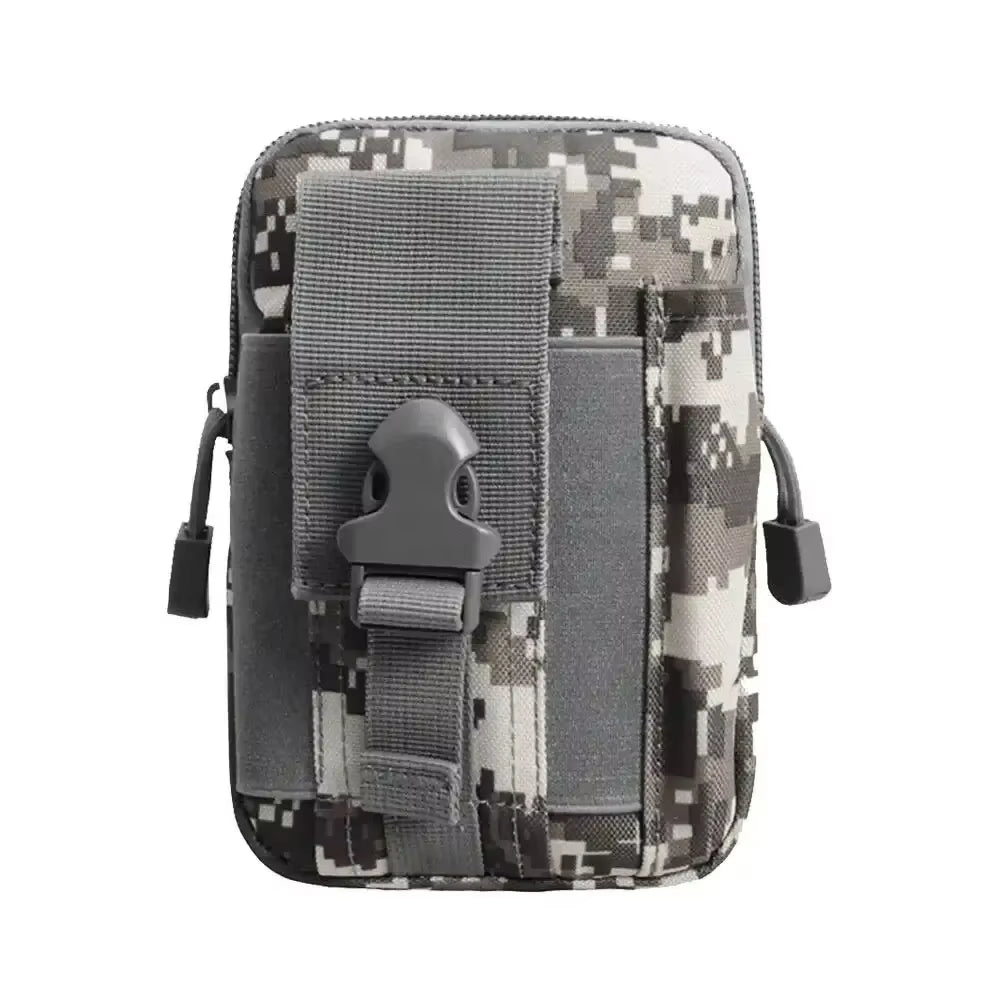 ​​Men'S Army Camouflage Waist Pack - Multifunctional Riding Locomotive Leg Bag Portable Sports Belt Bag for Outdoor Activities​