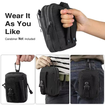 ​​Men'S Army Camouflage Waist Pack - Multifunctional Riding Locomotive Leg Bag Portable Sports Belt Bag for Outdoor Activities​