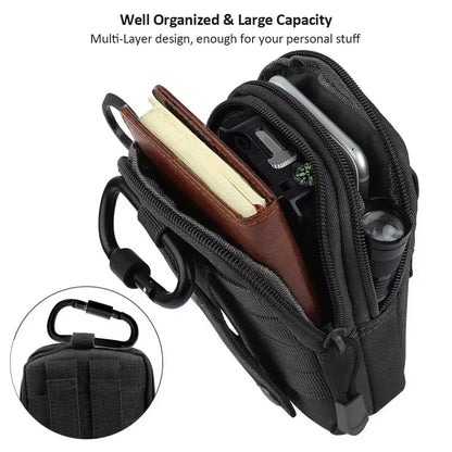 ​​Men'S Army Camouflage Waist Pack - Multifunctional Riding Locomotive Leg Bag Portable Sports Belt Bag for Outdoor Activities​